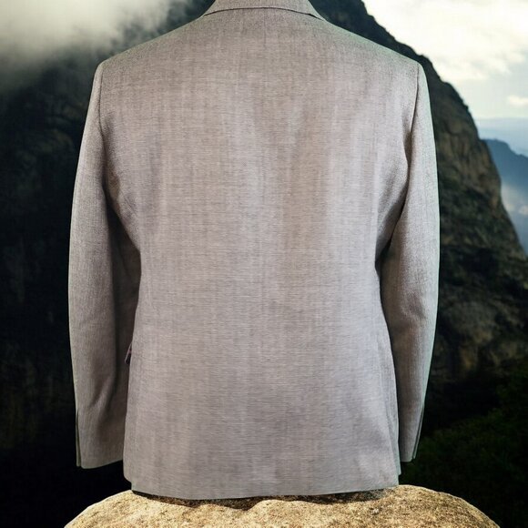 Tommy Hilfiger Men's 40S Blue Check 59% Wool Blazer Sport Coat & Tie 12628 - Picture 3 of 9